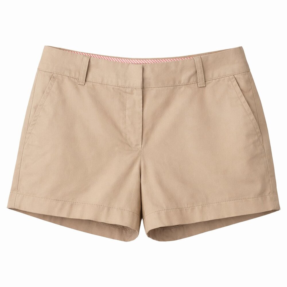 J. CREW Chino Broken-In Tan Shorts Size 4